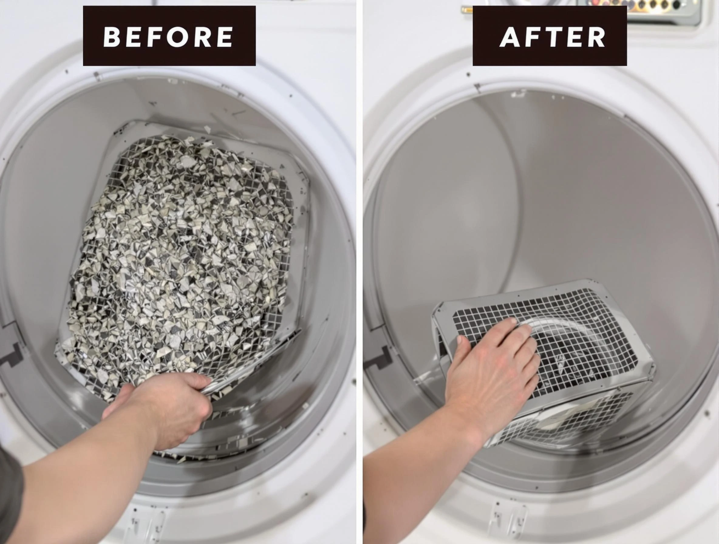 Professional lint trap cleaning by Greenbrier Dryer Vent Cleaning in Greenbrier