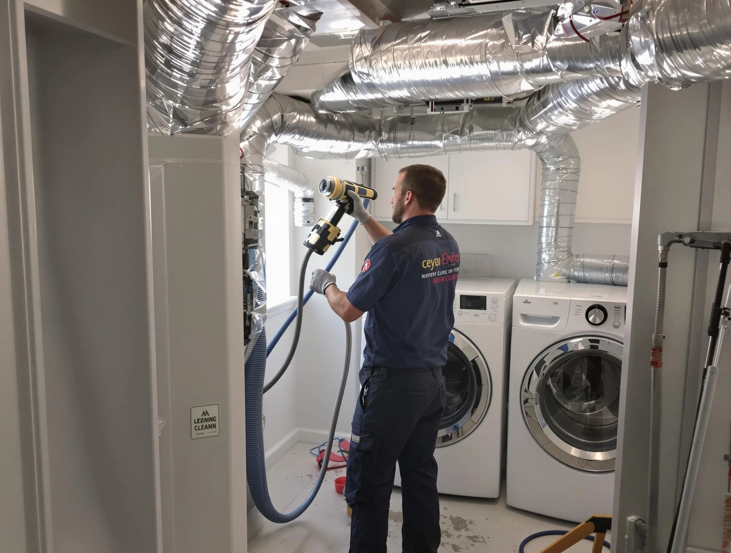 Greenbrier Dryer Vent Cleaning specialist using advanced equipment for thorough duct cleaning in Greenbrier